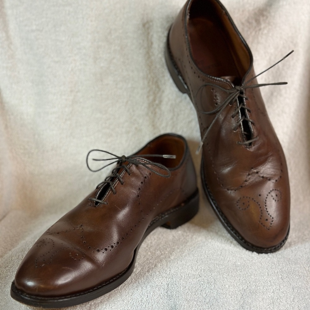 Allen Edmonds FAIRFAX Wingtip Men's Oxford Dress Shoes in Brown 10 D